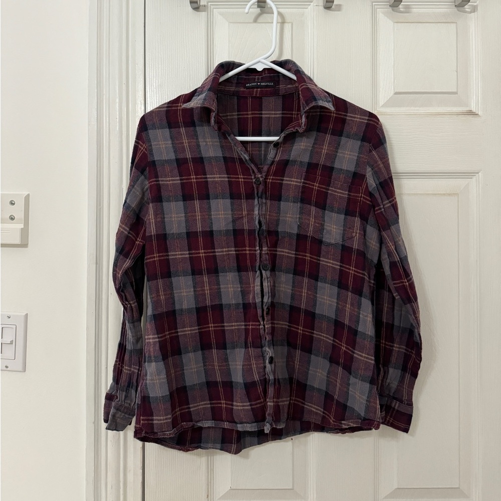 Brandy Melville plaid flannel